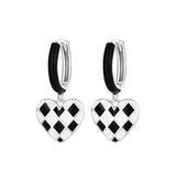 925 Sterling Silver Love Heart Earrings for Women - Fine Jewelry