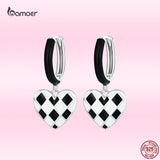 925 Sterling Silver Love Heart Earrings for Women - Fine Jewelry