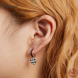 925 Sterling Silver Love Heart Earrings for Women - Fine Jewelry