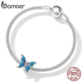 925 Sterling Silver CZ Butterfly Bead Accessory