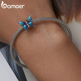925 Sterling Silver CZ Butterfly Bead Accessory