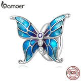 925 Sterling Silver CZ Butterfly Bead Accessory