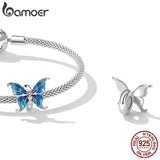 925 Sterling Silver CZ Butterfly Bead Accessory