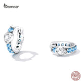925 Silver Heart Water Drop CZ Earrings for Women