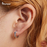 925 Silver Heart Water Drop CZ Earrings for Women