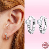 925 Silver Star Ear Buckles Colorful Zircon Earrings