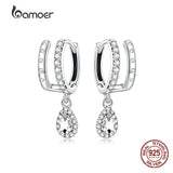 Elegant Water Drop Zircon Earrings