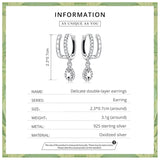 Elegant Water Drop Zircon Earrings