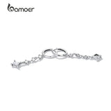 925 Silver CZ Drop Earrings for Women - Anniversary Party Jewelry
