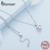 14K Rose Love Bond Hoop Earring Red Crystal Piercing Ear Buckles