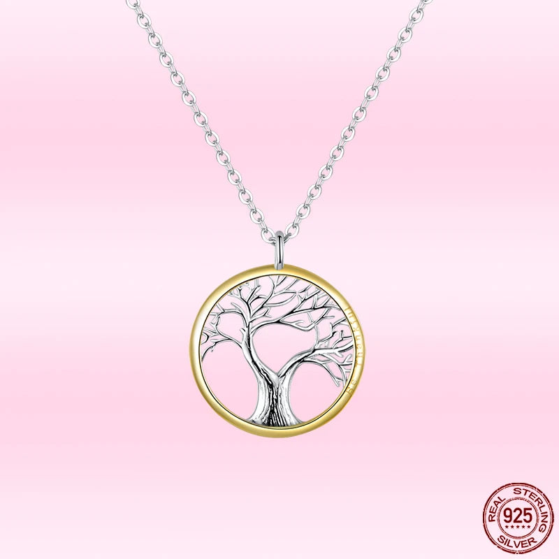 925 Sterling Silver Tree of Life Pendant Necklace