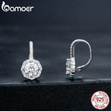 1CT D VVS1 EX Moissanite Hoop Earring S925 Sterling Silver