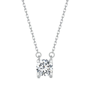 D VVS1 EX Moissanite Necklace for Women 925 Sterling Silver Diamond Pendant