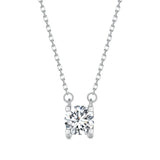 D VVS1 EX Moissanite Necklace for Women 925 Sterling Silver Diamond Pendant