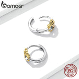 Owl Earrings 925 Sterling Silver Plated Jewelry GAE505
