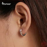 925 Silver Pink Love Earrings Romantic Jewelry Gift