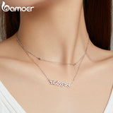 925 Sterling Silver Double-layer Baby Girl Necklace