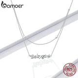 925 Sterling Silver Double-layer Baby Girl Necklace
