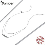 925 Sterling Silver Double-layer Baby Girl Necklace