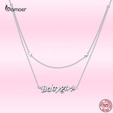 925 Sterling Silver Double-layer Baby Girl Necklace