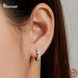 Sweet Flowers Earrings for Girl 925 Sterling Silver Jewelry Gift