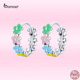 Sweet Flowers Earrings for Girl 925 Sterling Silver Jewelry Gift