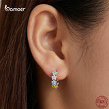 Sweet Flowers Earrings for Girl 925 Sterling Silver Jewelry Gift