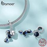 925 Silver Sterling Motorcycle Charm Bead Pendant