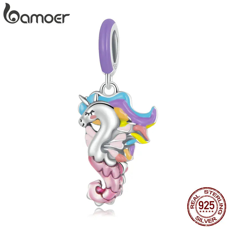 925 Sterling Seahorse Pendant for Bracelet & Bangle DIY Making