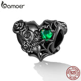 925 Sterling Dark Rose Letter A Pendant for Bracelet & Bangle