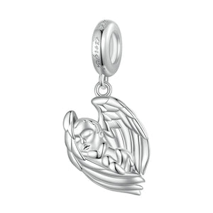 925 Silver Angel Baby Pendant for Women Bracelet Necklace DIY