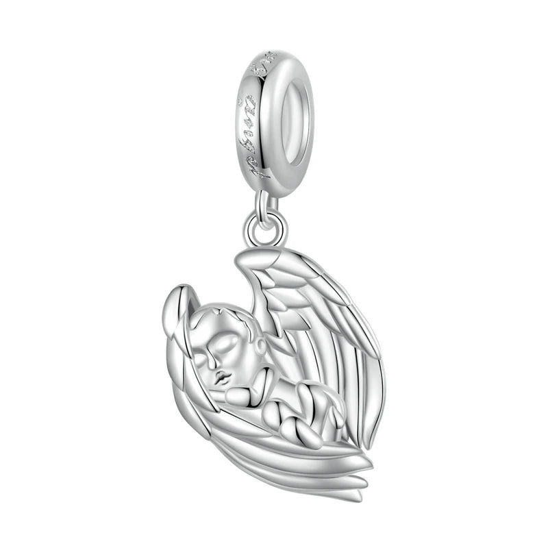 925 Silver Angel Baby Pendant for Women Bracelet Necklace DIY