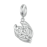 925 Silver Angel Baby Pendant for Women Bracelet Necklace DIY