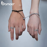 925 Silver Angel Demon Lovers Bracelet Anniversary Gift BSB105