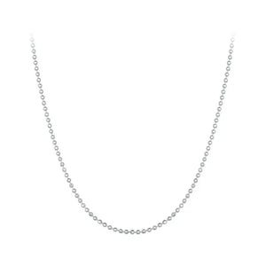 925 Sterling Silver Chain Necklace Collection Box Bead Link for Women
