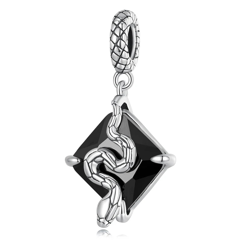 925 Silver Angel Wings Beads Safety Chain Charm for Bracelet Necklace