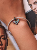 925 Silver Angel Wings Beads Safety Chain Charm for Bracelet Necklace