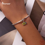925 Sterling Silver Demon Eye Pendant Charms Bracelet Necklace Bangle