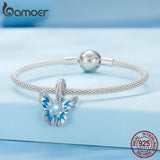 Silver Butterfly Moonstone Pendant for Jewelry Making