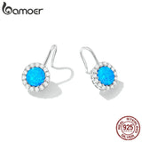 925 Silver Opal Piercing Earrings Wedding Gift BSE659