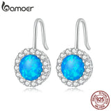 925 Silver Opal Piercing Earrings Wedding Gift BSE659