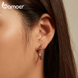 925 Silver Turquoise Devil's Eye Stud Earrings BSE754