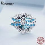 925 Silver Dragonfly Charms for Women Bracelet Bangle