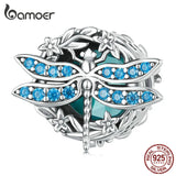 925 Silver Dragonfly Charms for Women Bracelet Bangle