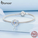 925 Silver Zircon Universe Planet Charms for Women DIY Jewelry