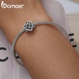 925 Silver Celtic Knot Heart Charm for Bracelet, Vintage Fine Jewelry