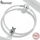 925 Silver Chinese Dragon Head Bracelet Charm Funny Lion Women Jewelry