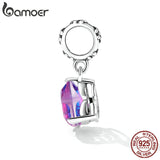 925 Silver Vintage Heart Charms Pendant for Women DIY Jewelry