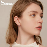 925 Silver Classic Ear Buckles for Women Wedding Earrings