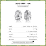 925 Silver Classic Ear Buckles for Women Wedding Earrings